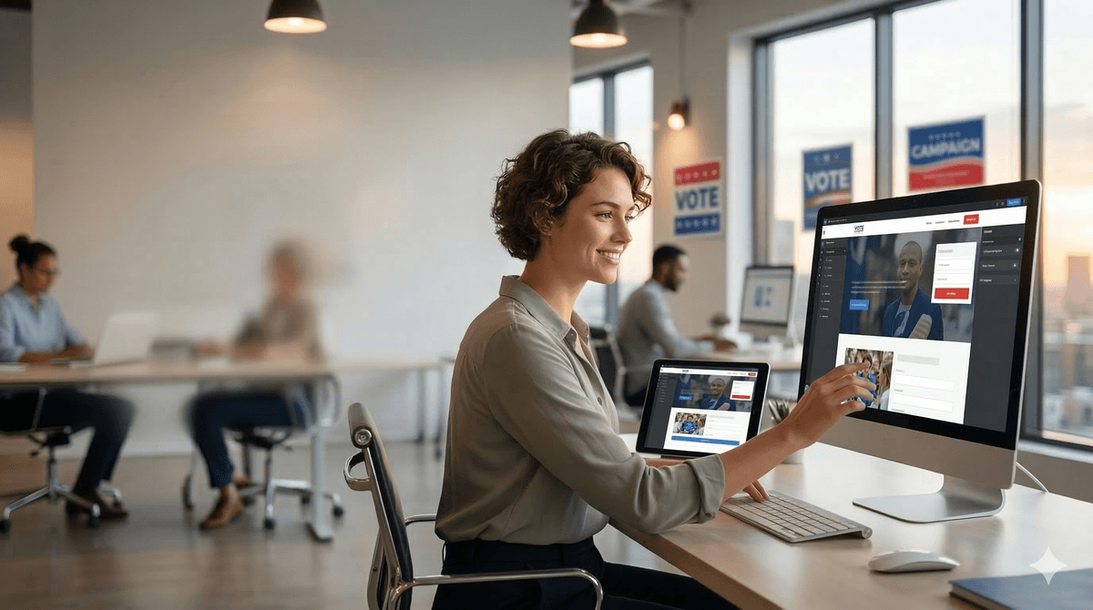 Campaign website builder