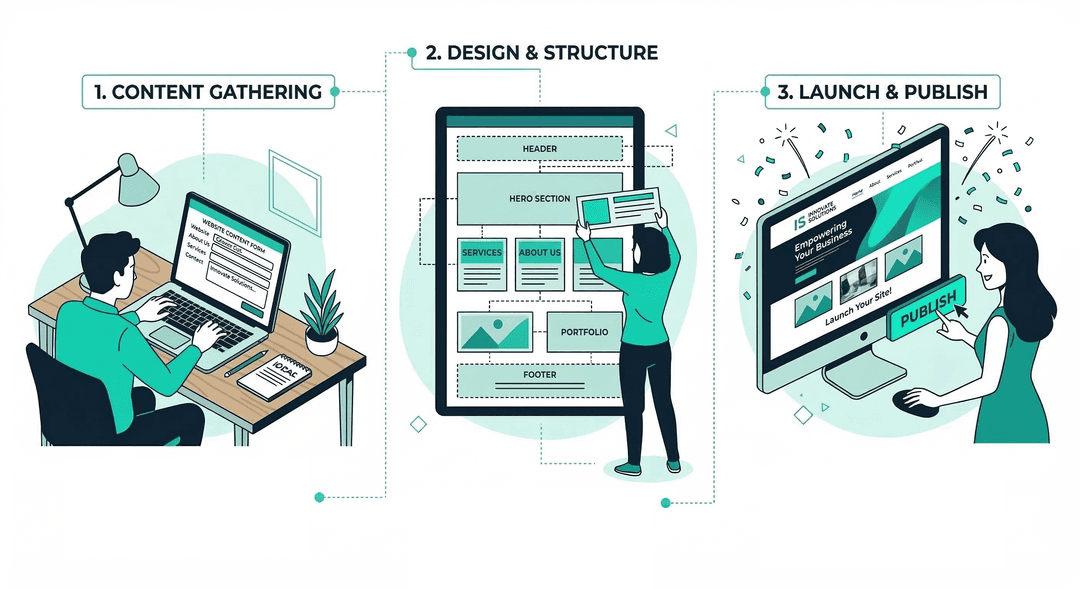 Three steps to launch your campaign website
